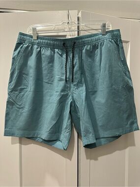 Men's BearBottom Aqua Blue Shorts with Drawstring